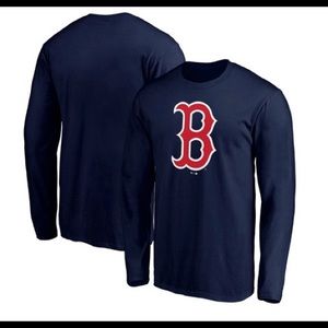NWT Boston Red Sox Waffle Knit Long Sleeve Shirt